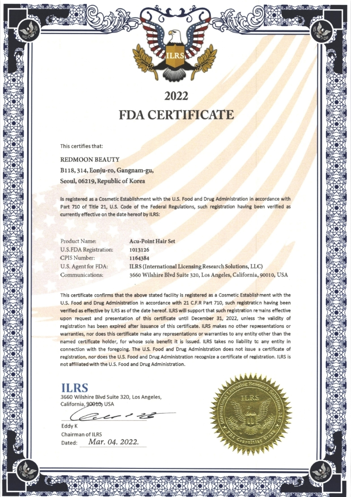 FDA Certificate