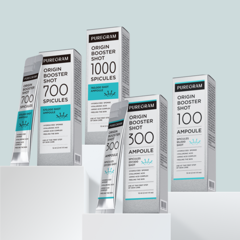 PUREGRAM Origin Booster Shot 100 Ampoule — сыворотка с спикулами для пор, текстуры и упругости кожи
